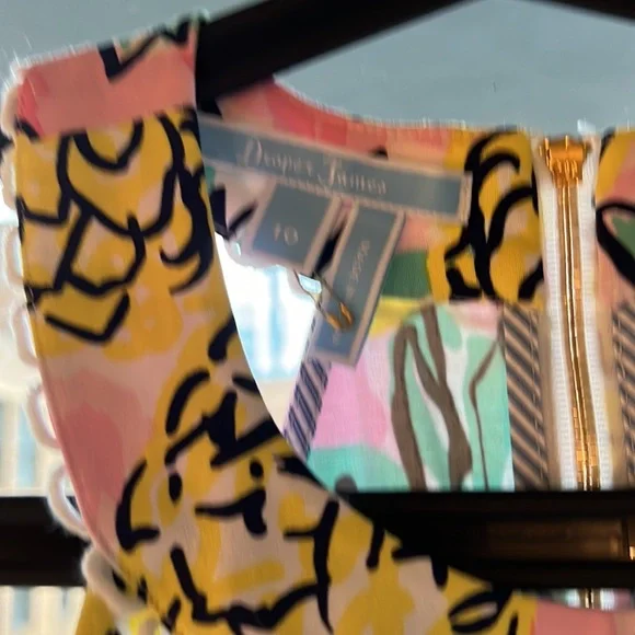 Draper James Pink and Yellow Pineapple Dress - Picture 3 of 4